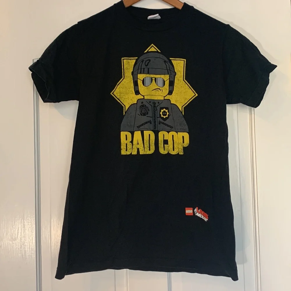 Lego Movie Bad Cop Boys t-shirt Size S - Picture 1 of 5